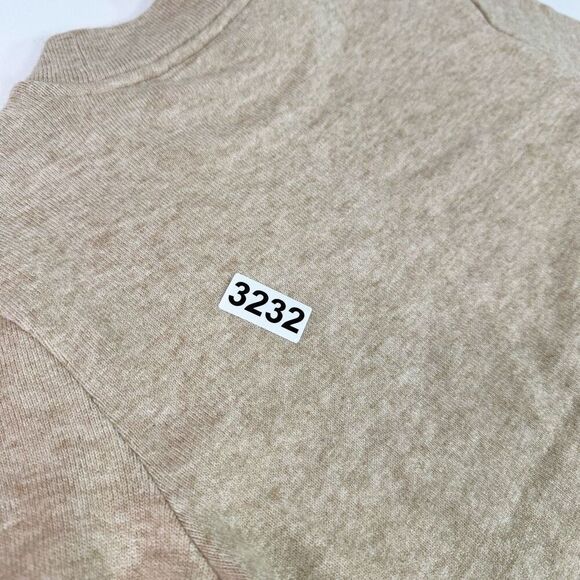 Vince Sweater Womens Medium Tan Neutral Cozy Mock Neck Neutral Minimalist - Picture 9 of 9